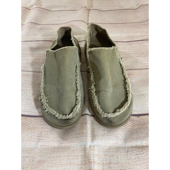 Crocs Santa Cruz Men's Canvas Slip On Shoes Loafers - 9 - Picture 2 of 10